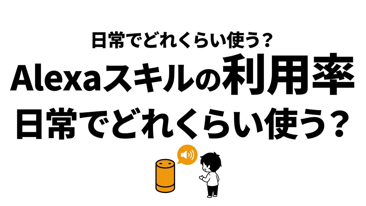 Alexaスキルを使い続ける確率は高い？定着しにくい理由とコスパを整理
