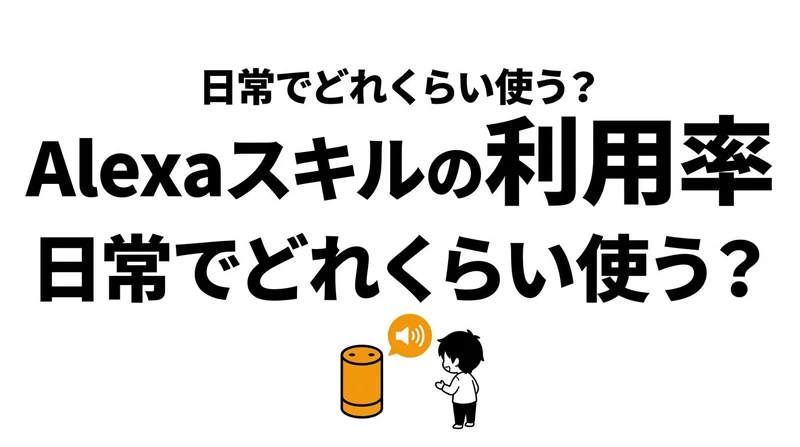 Alexaスキルを使い続ける確率は高い？定着しにくい理由とコスパを整理