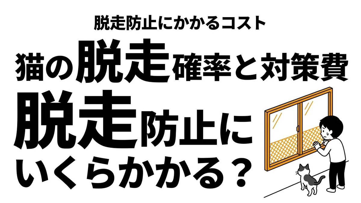 猫の脱走対策はどこまで必要？予防コストと見落としやすいリスクを整理