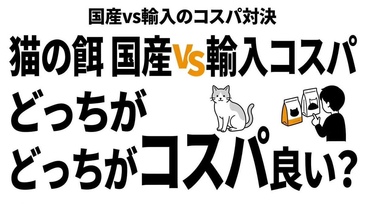 国産と海外のキャットフードはどっちがコスパいい？選び方の基準を整理