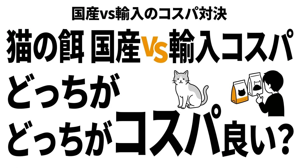 国産と海外のキャットフードはどっちがコスパいい？選び方の基準を整理