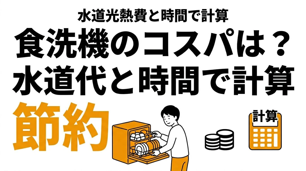 【結論】食洗機のコスパは高い？水道代・光熱費・時短で導入価値を整理