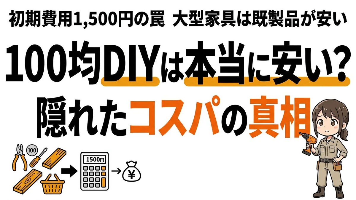 SNSでバズるDIY作品の材料費コスパを計算してみた
