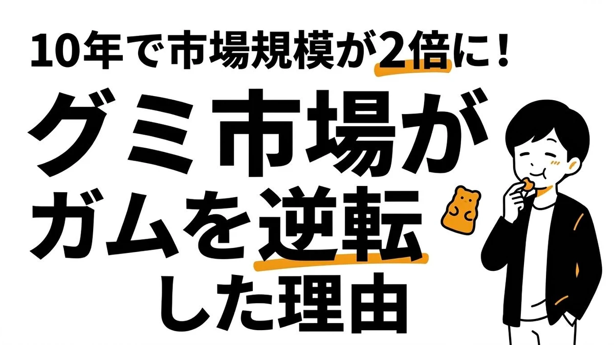 グミ市場の成長率を数字で見ると驚きの結果だった！期待値とブームの実態