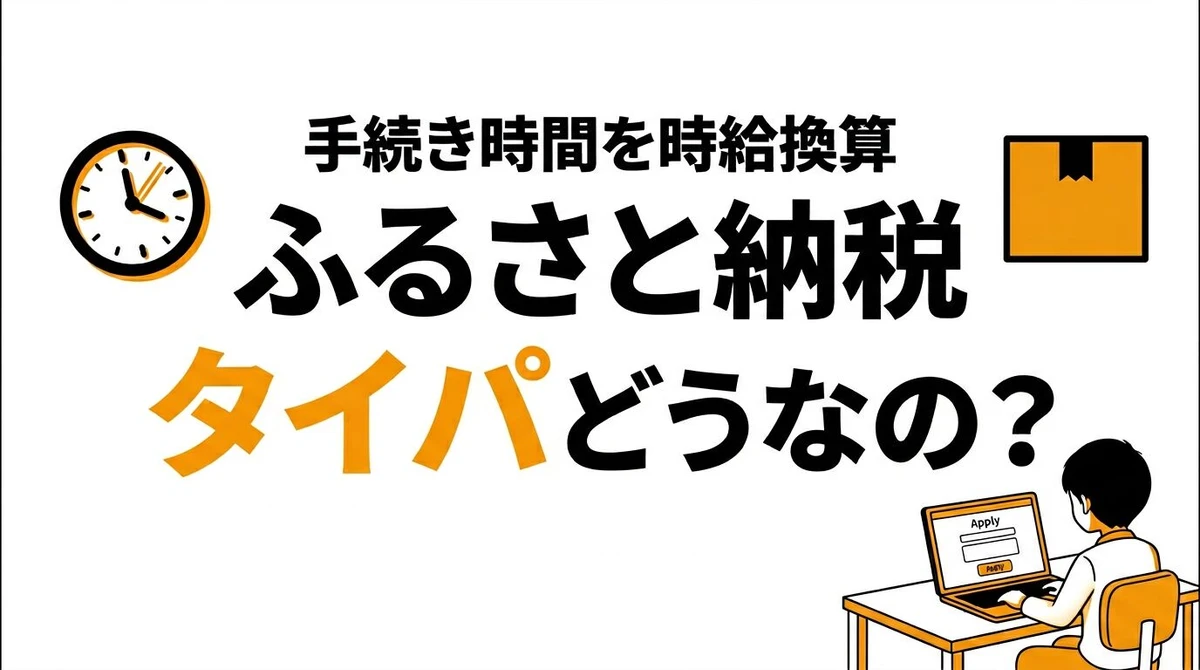 ふるさと納税はタイパが良い？手間と返礼品価値を現実的に整理