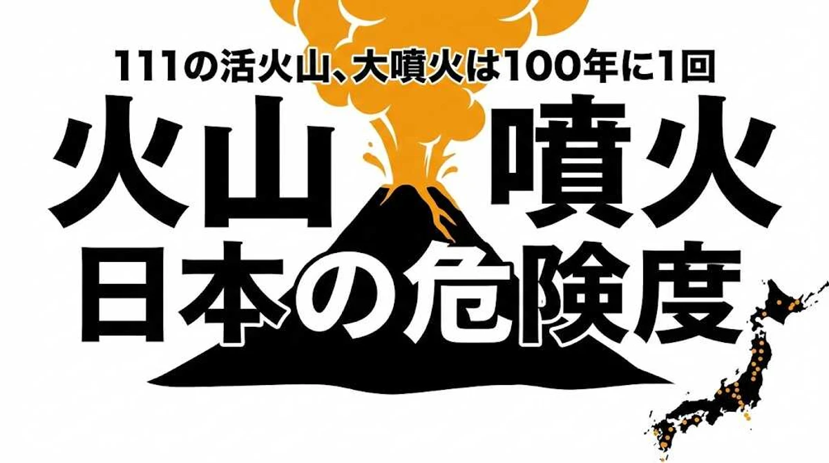 日本で大規模火山噴火が起きる確率は？危険な火山ランキング【111活火山】