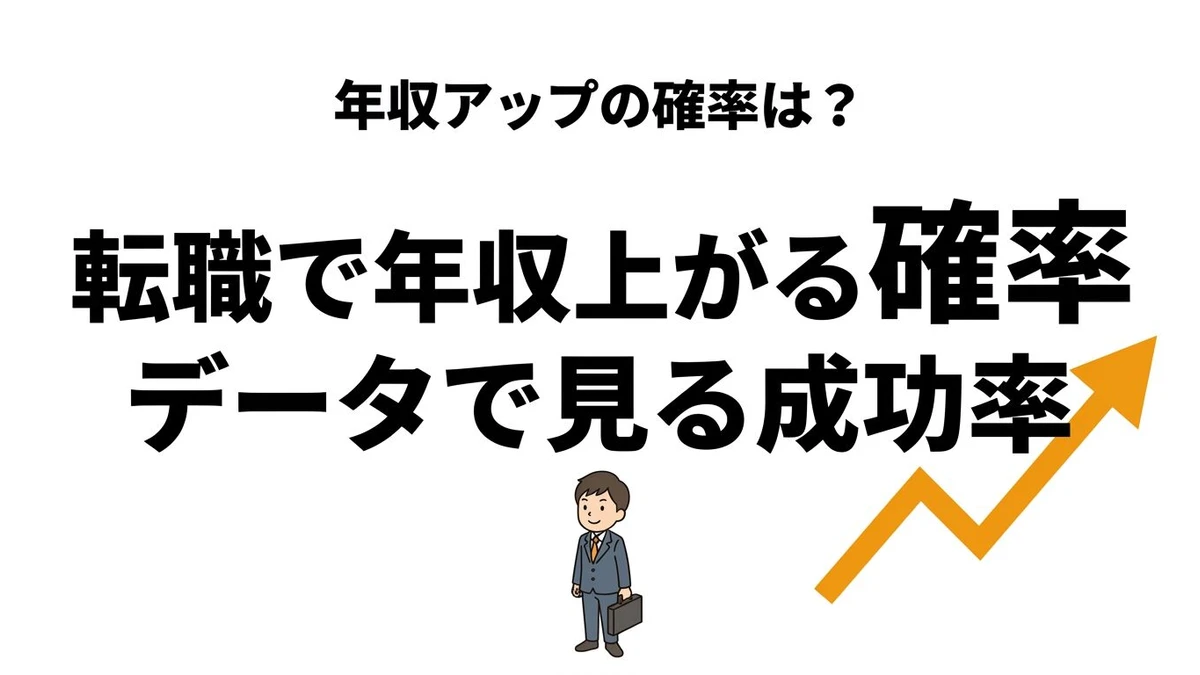 【結論】転職で年収が上がる確率は？データで見るリアルな成功率
