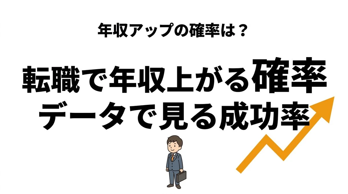 【結論】転職で年収が上がる確率は？データで見るリアルな成功率