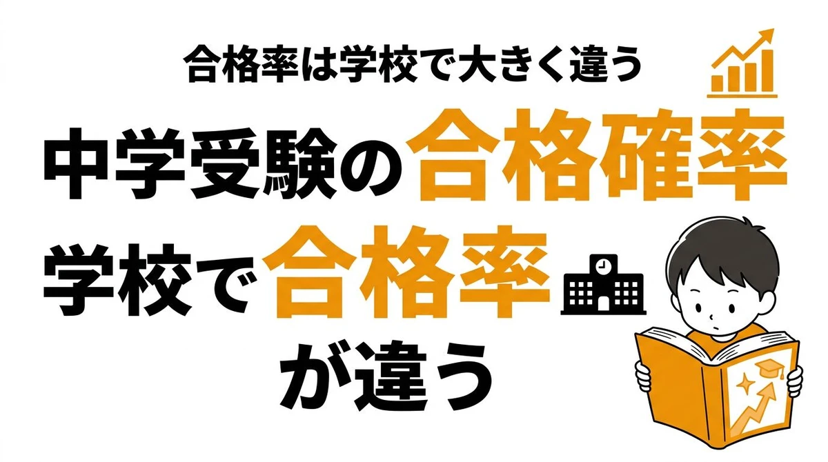 【結論】中学受験で第一志望に合格する確率は？データで見る合格の現実