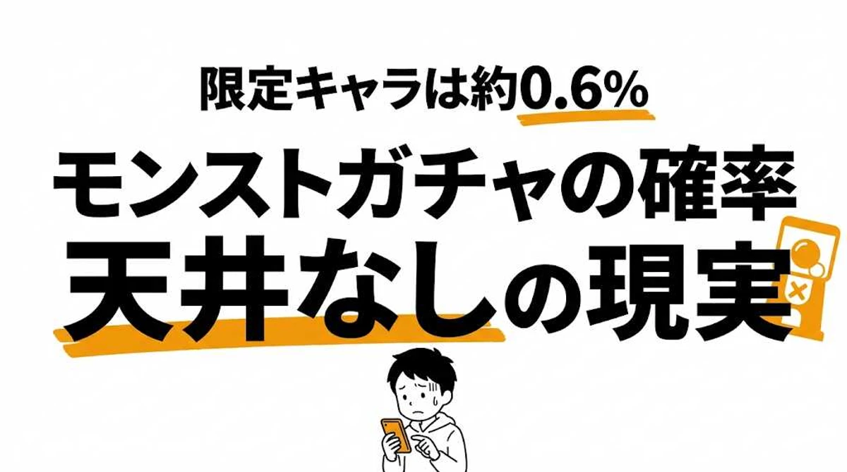 モンストガチャの確率と期待値を計算！星6キャラを引くのに必要なオーブ