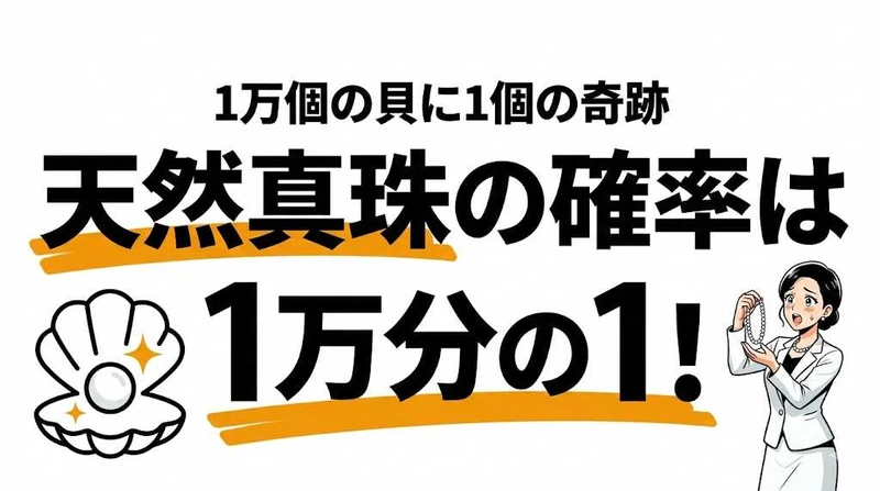 天然真珠ができる確率は1万分の1！養殖との違いと希少性を数字で解説