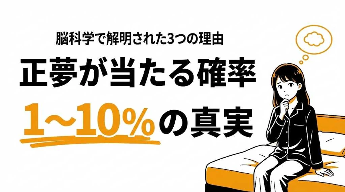 正夢の確率は1〜10%！なぜ当たる？脳科学で解明された3つの理由