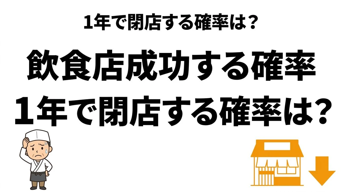【結論】飲食店の成功確率は何％？立地で決まる繁盛店の条件を数字で計算
