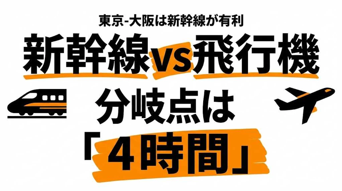 新幹線vs飛行機どっちがお得？距離別コスパ・タイパを徹底比較