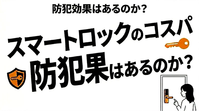 スマートロックは防犯コスパが高い？費用と閉め忘れ対策の価値を整理