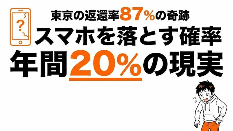スマホ紛失が見つかる確率は60〜87%！探す機能と対処法