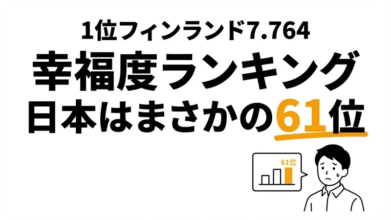 【2026年】世界幸福度ランキング｜日本61位を6因子で読み解く