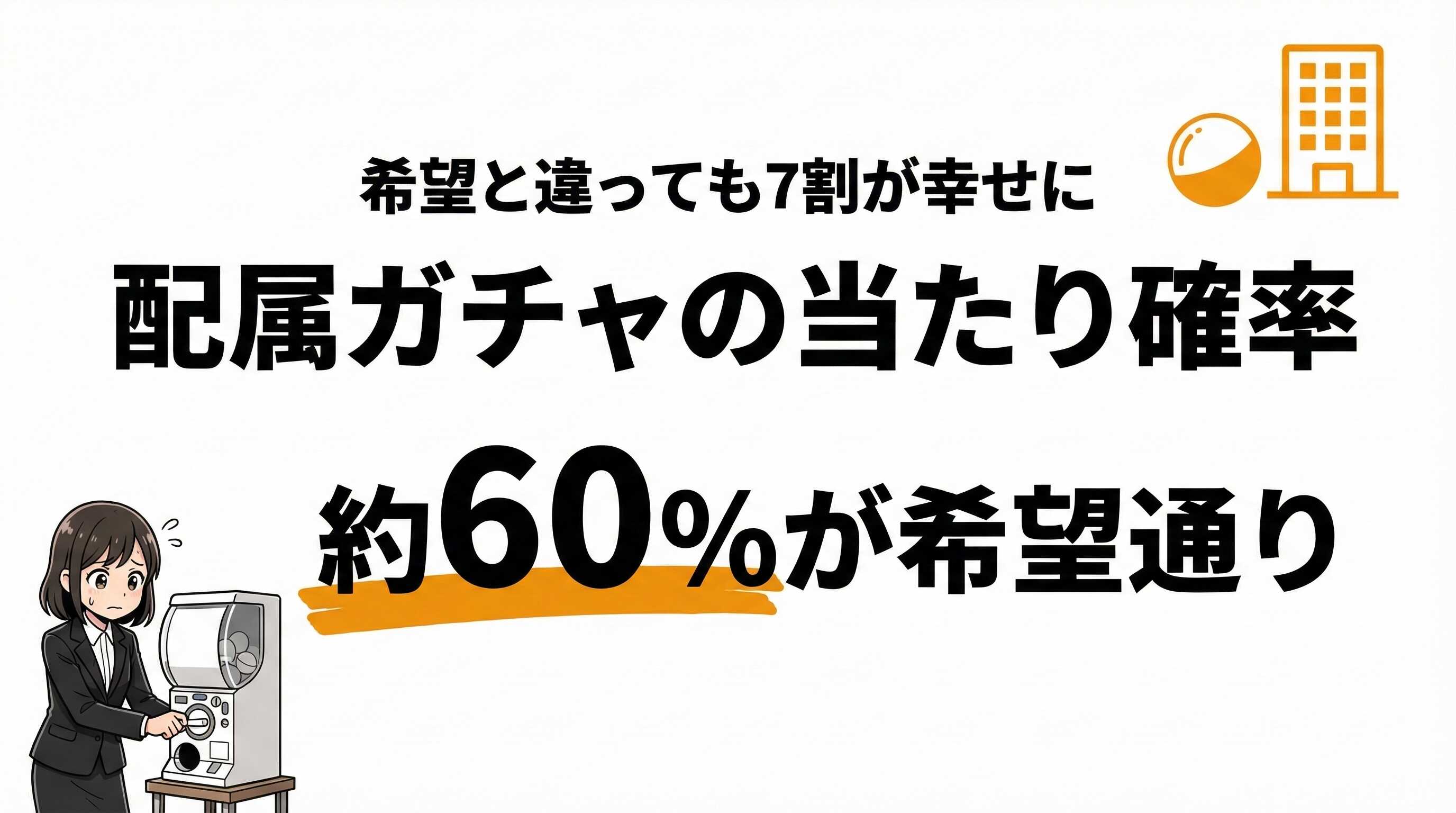 配属ガチャの確率は約40%でハズレ？希望通りにならない理由と対策
